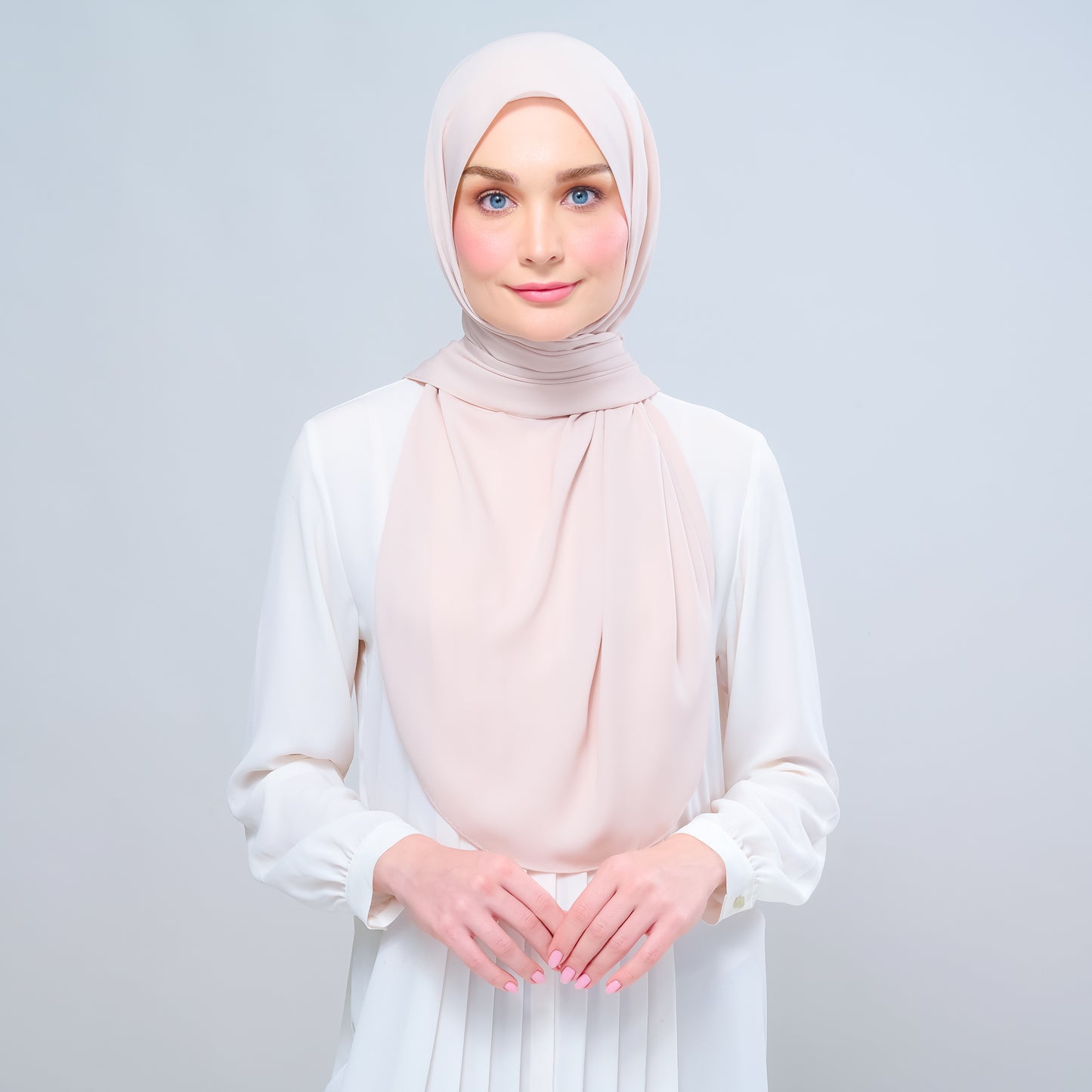 Instant Tag n' Go Shawl l Chiffon Silk 1.0 in Sand