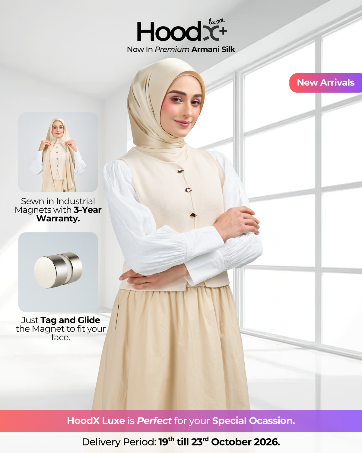 HoodX⁺Plus Luxe in Cashmere