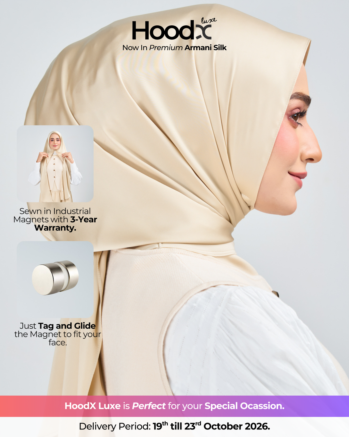 HoodX Luxe in Cashmere