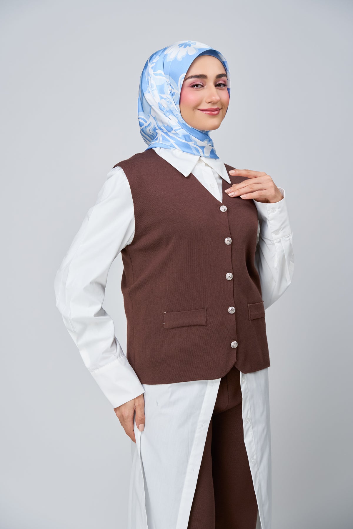 HoodX Printed Set in Celeste