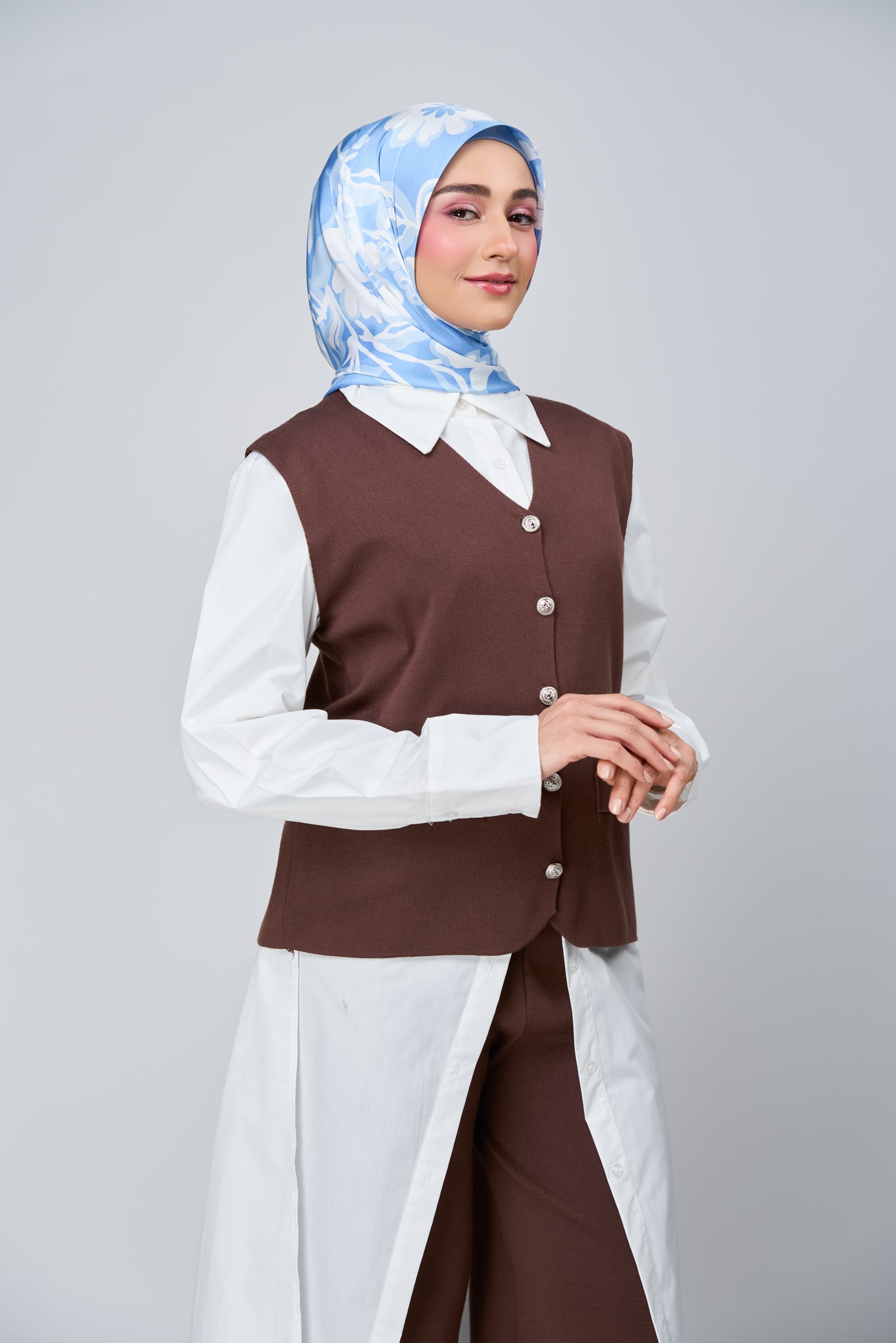 HoodX Printed Set in Celeste