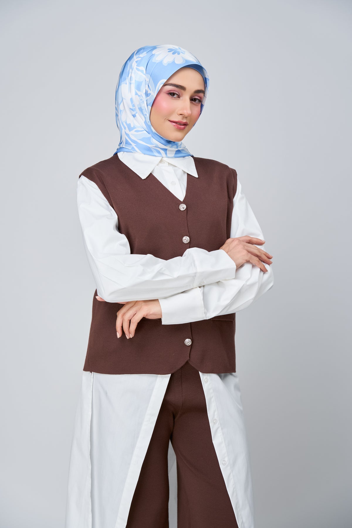 HoodX Printed Set in Celeste