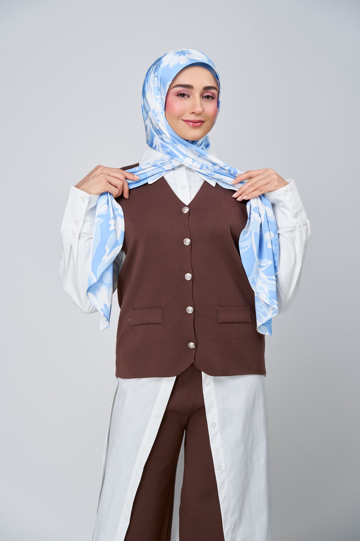 HoodX Printed Set in Celeste
