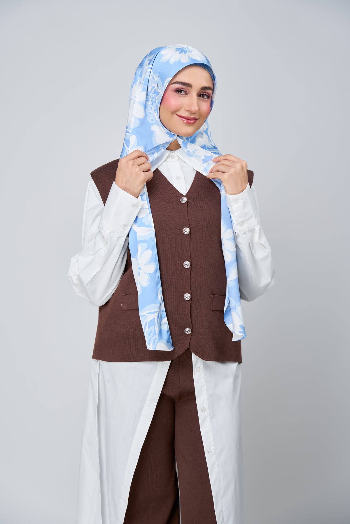 HoodX Printed Set in Celeste