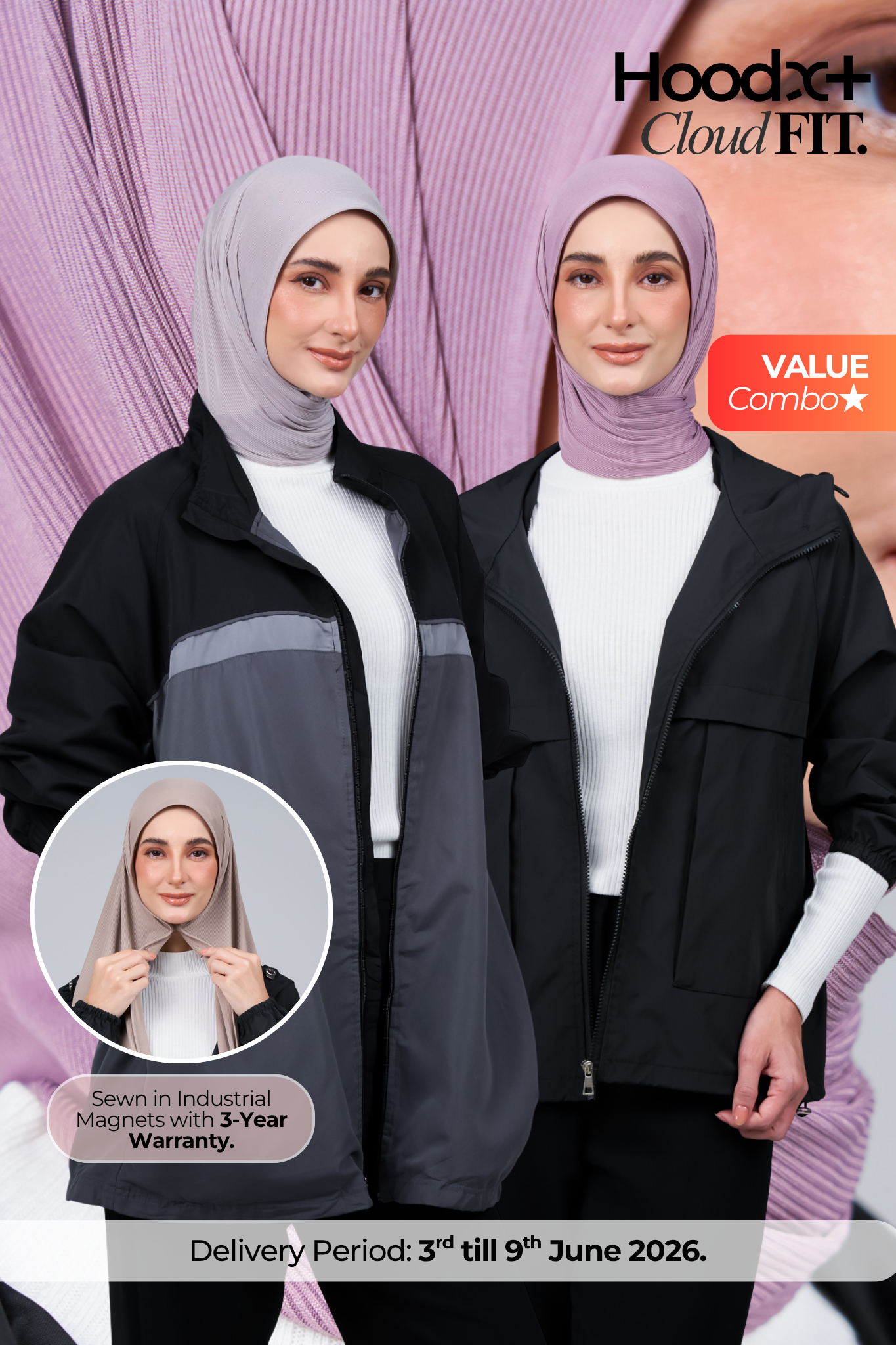 HoodX+ CloudFit Anni. Combo 06