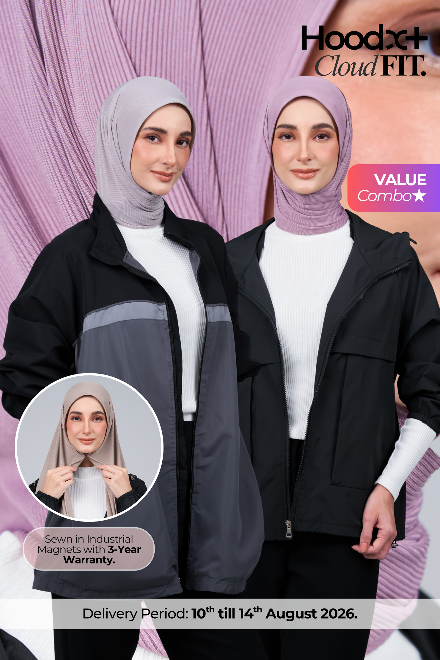 HoodX+ CloudFit Anni. Combo 06