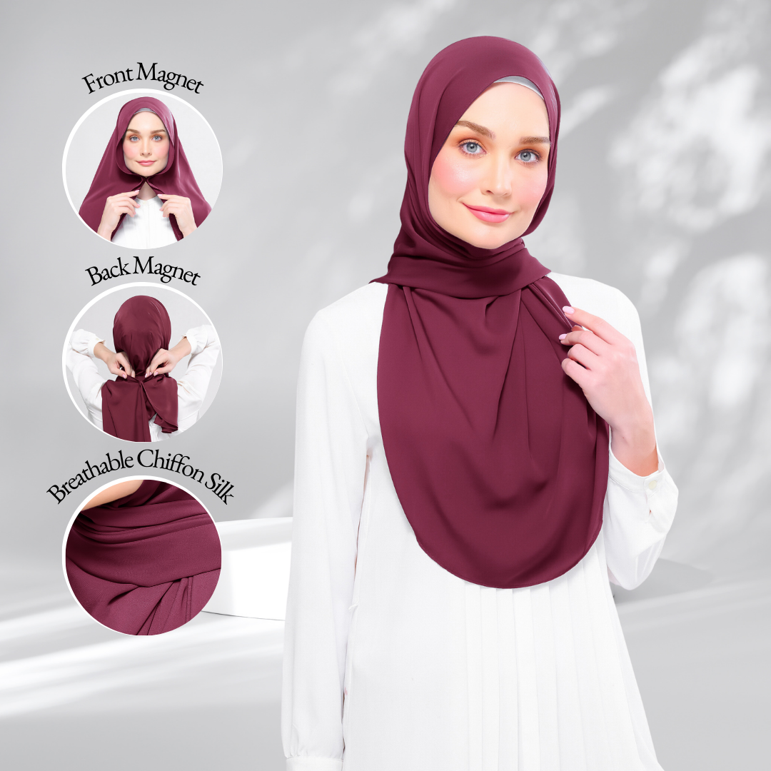 Instant Tag & Go l Chiffon Silk 2.0 in Crimson