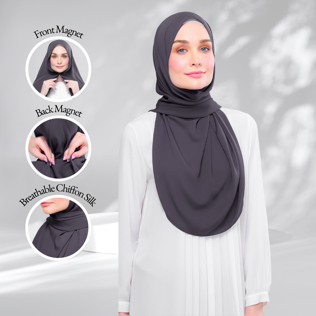 Instant Tag & Go l Chiffon Silk 2.0 in Dark Grey