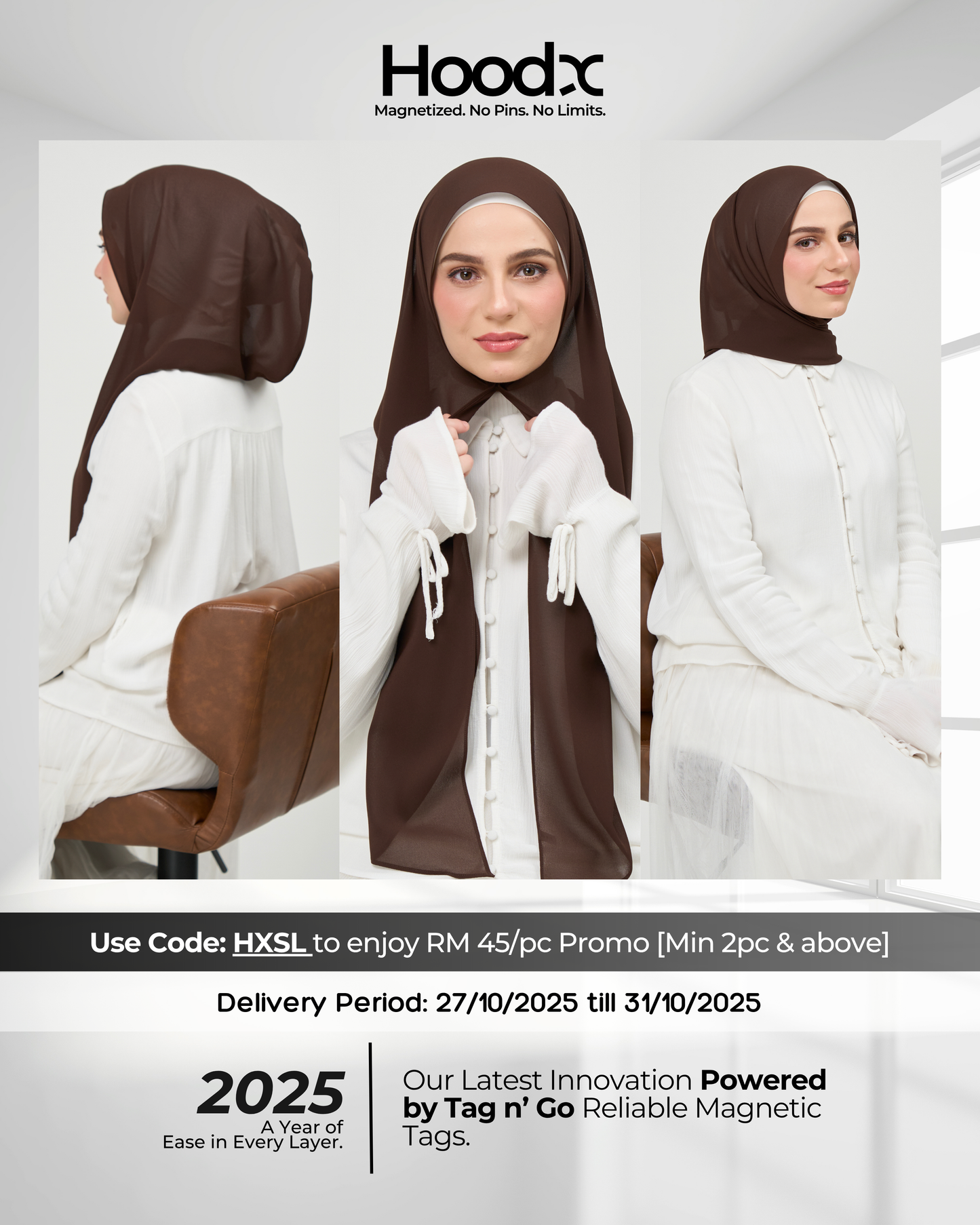 HoodX in Dark Brunette