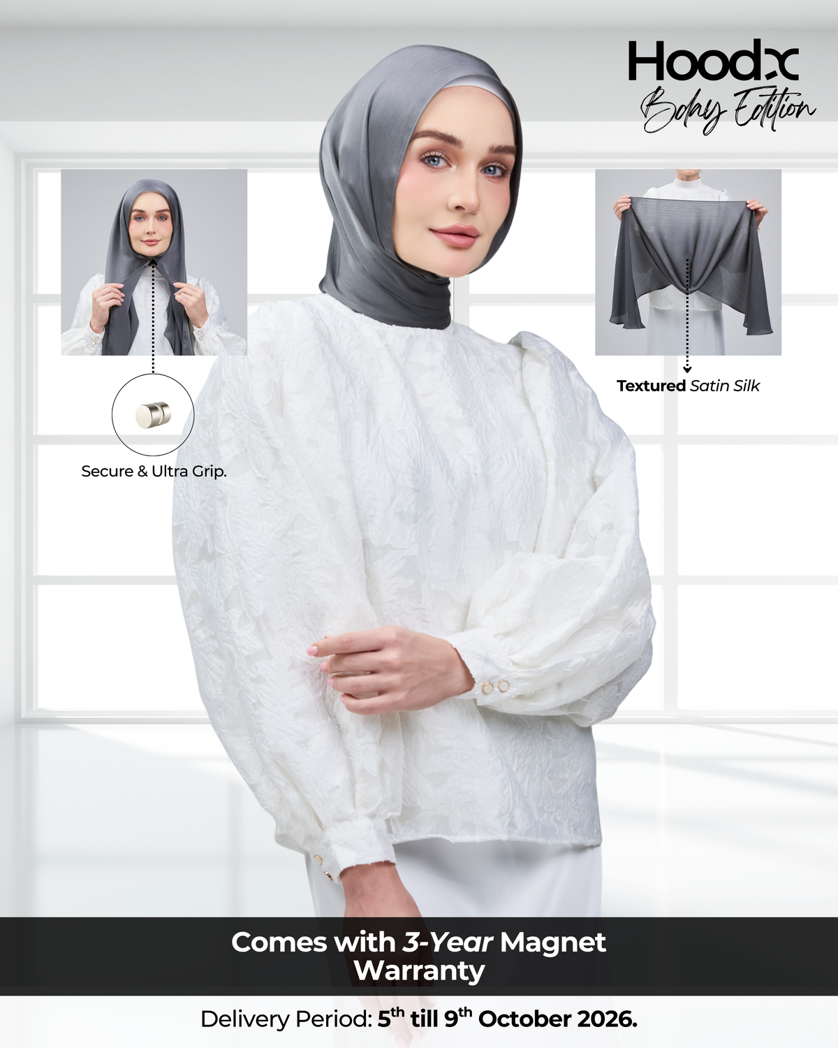 HoodX B.E in Deep Grey