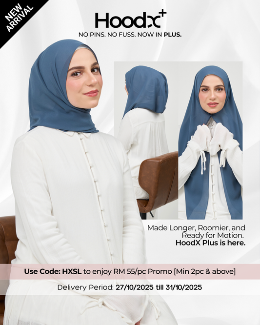 HoodX⁺Plus in Denim Blue