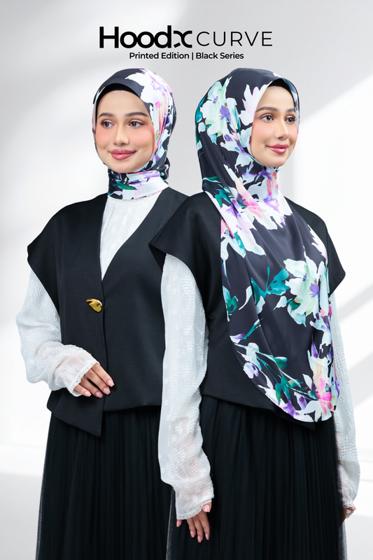 HoodX Curve Printed in Dream Noir