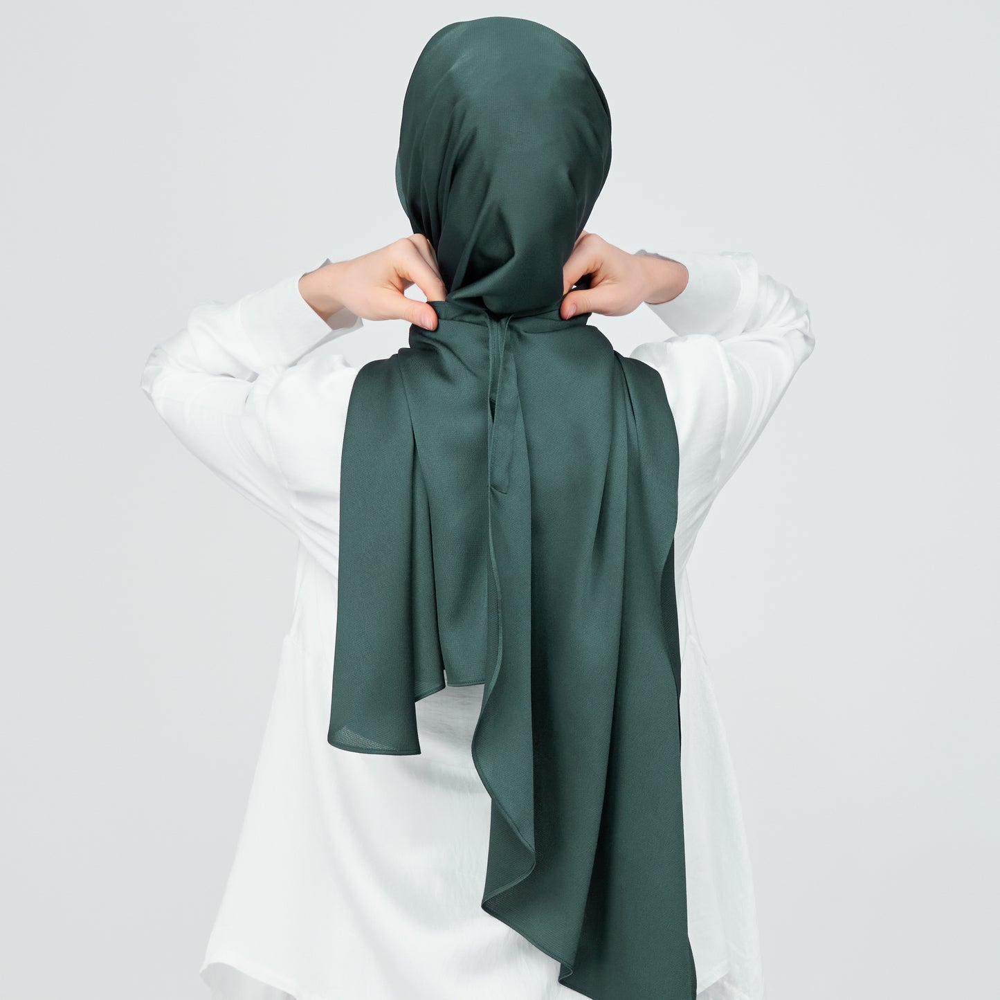 Instant Tag n' Go Shawl | Satin Bulle in Emerald Green