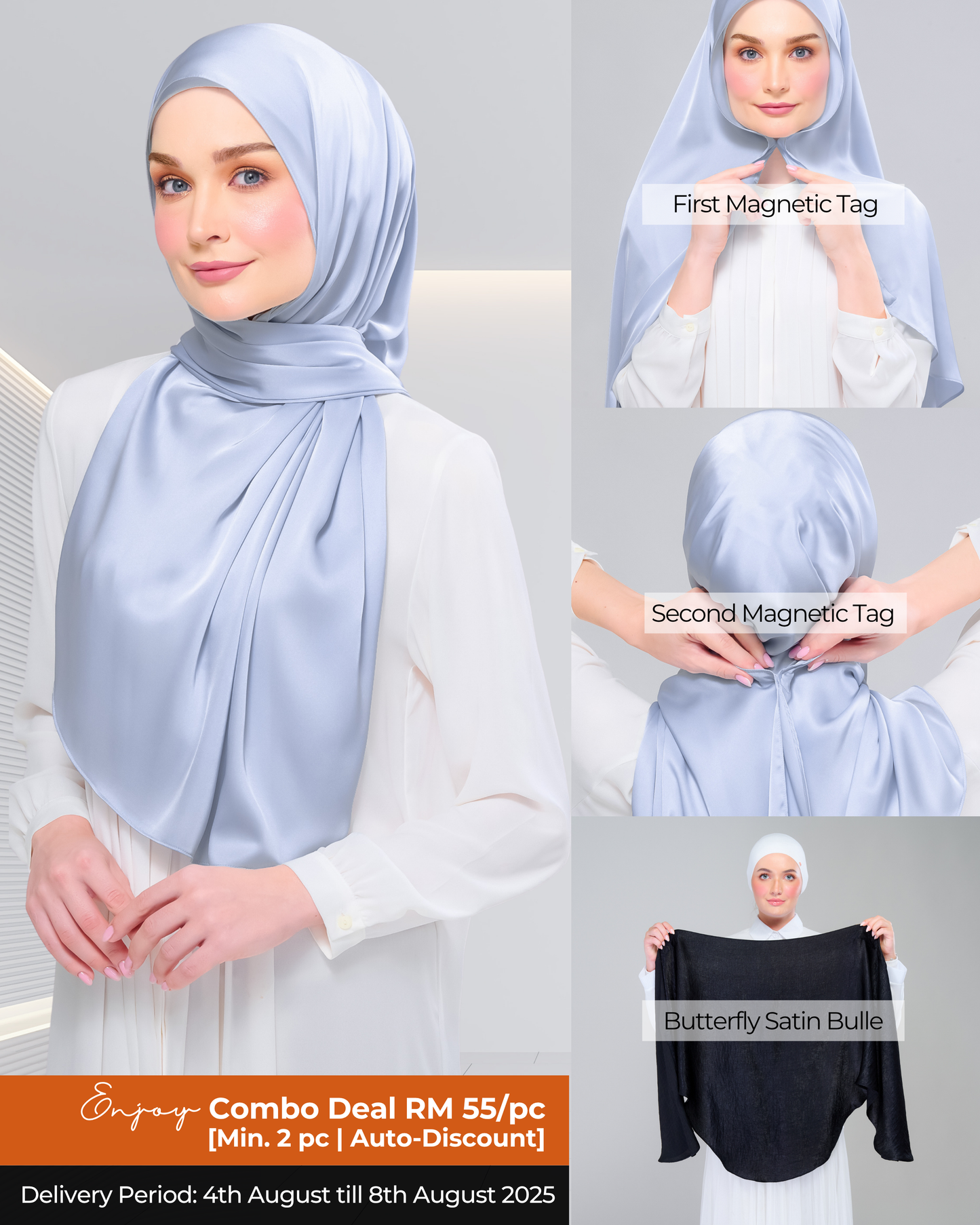 Instant Tag n' Go Butterfly| Satin Bulle in Dreamy Sky