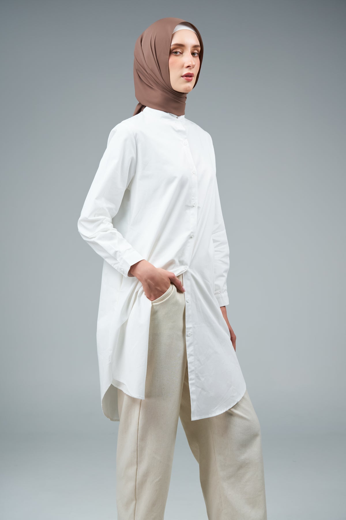 FlowX | Korean Chiffon in Espresso