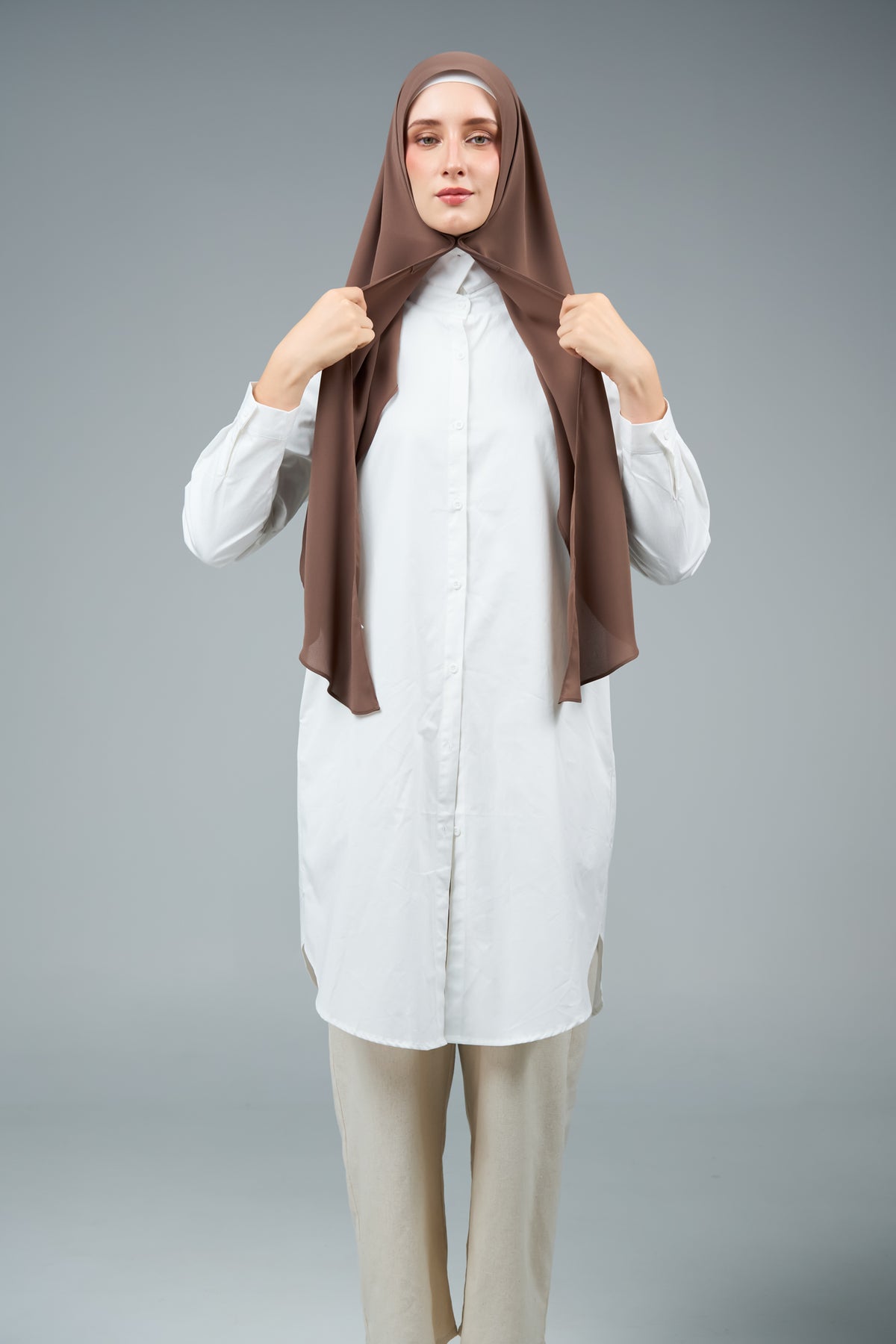 FlowX | Korean Chiffon in Espresso