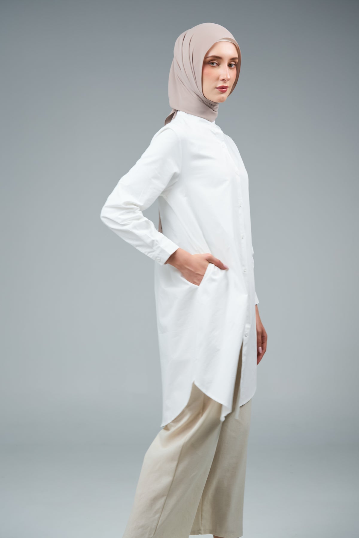 FlowX | Korean Chiffon in Taupe