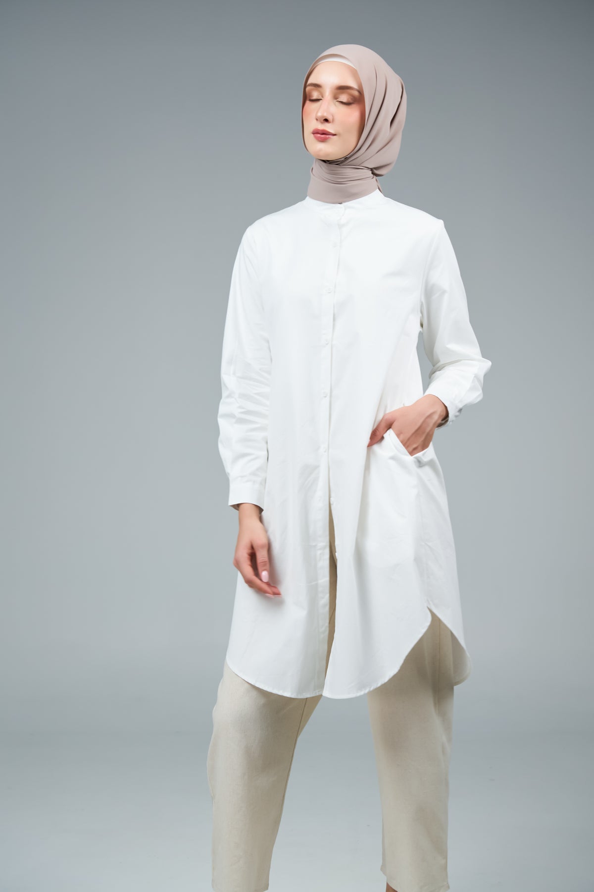 FlowX | Korean Chiffon in Taupe