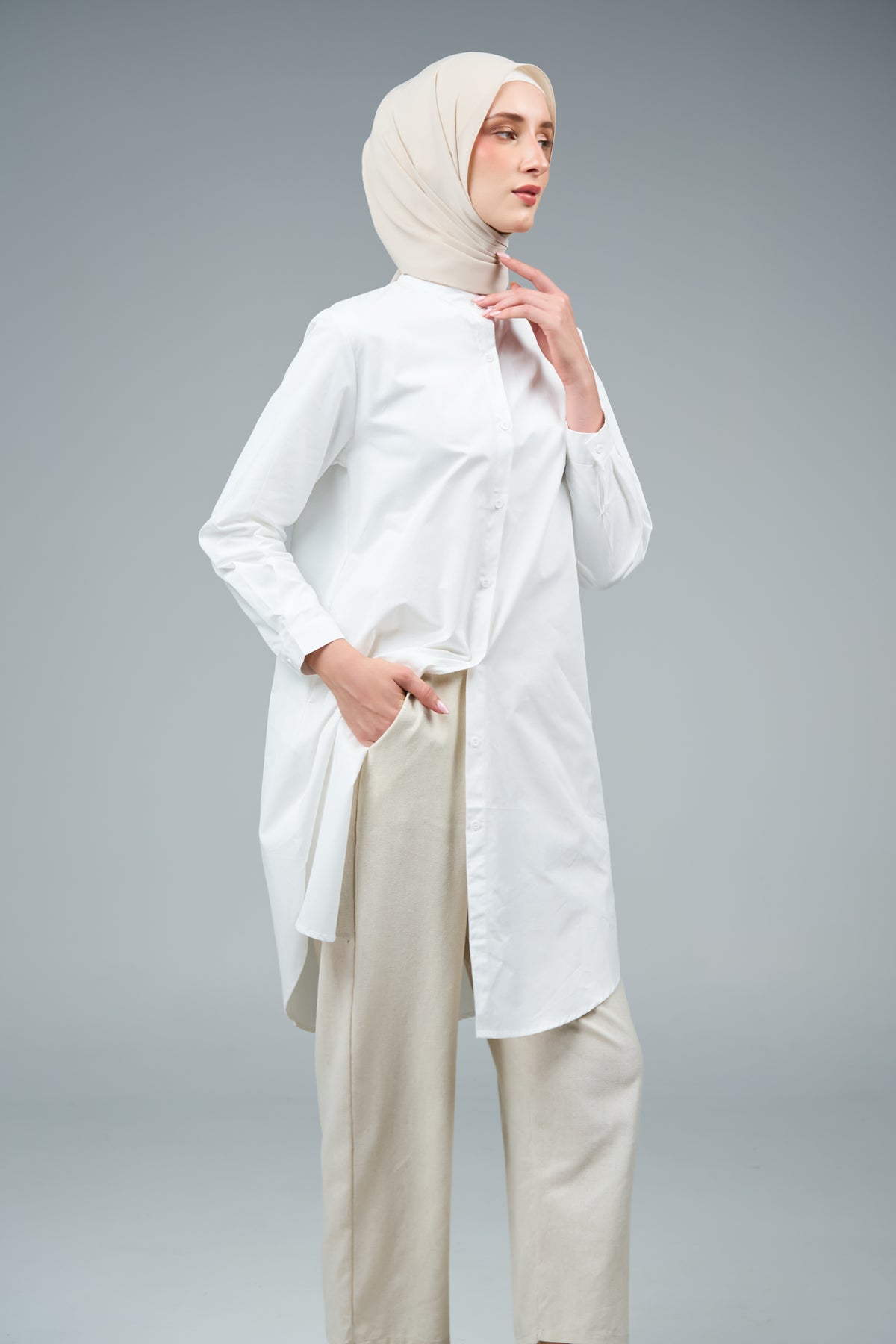 FlowX | Korean Chiffon in Linen Dust