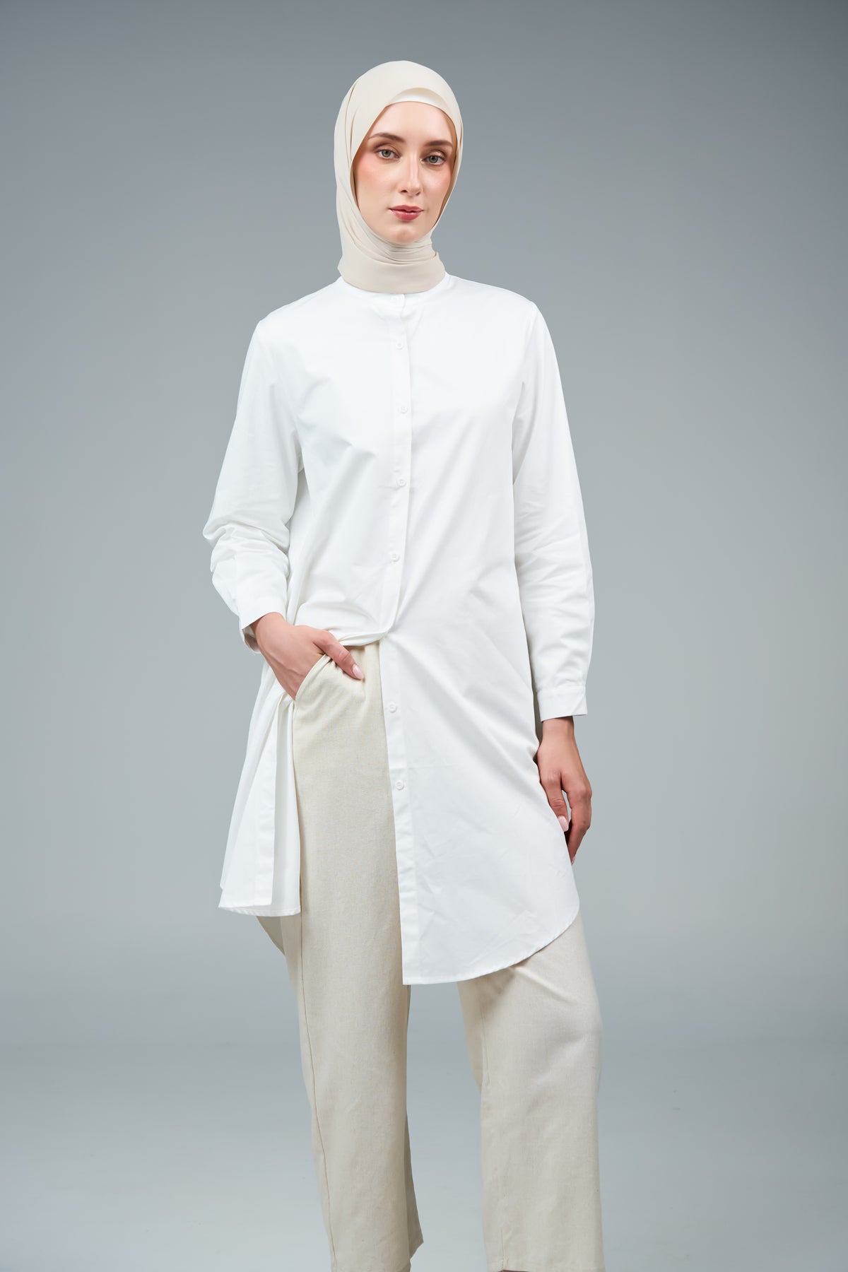 FlowX | Korean Chiffon in Linen Dust
