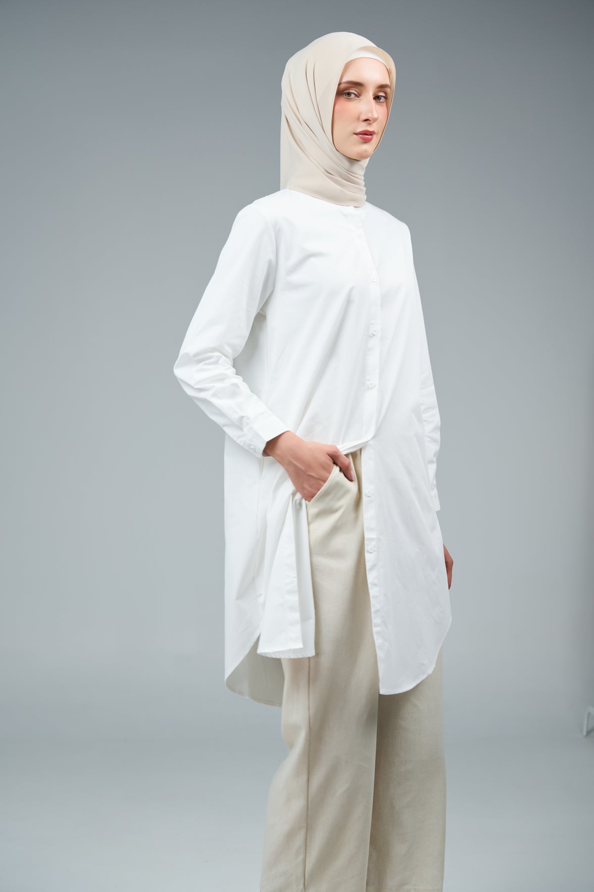 FlowX | Korean Chiffon in Linen Dust