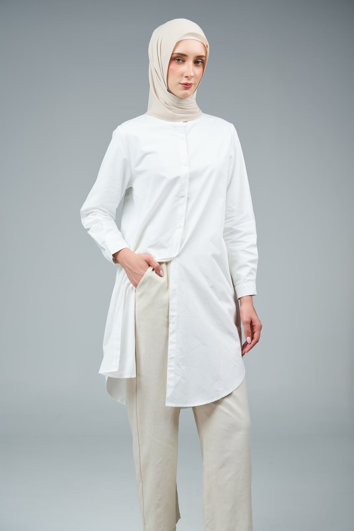 FlowX | Korean Chiffon in Linen Dust