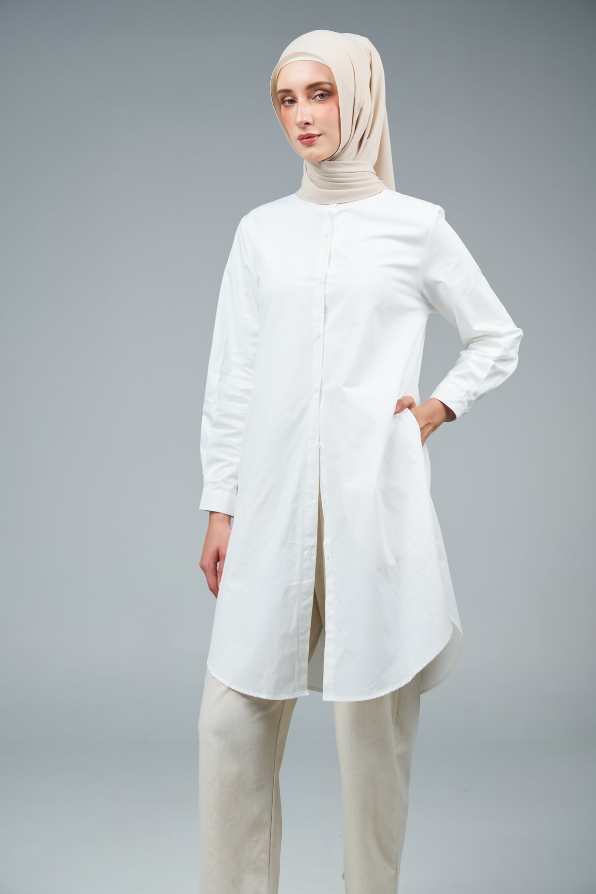 FlowX | Korean Chiffon in Linen Dust