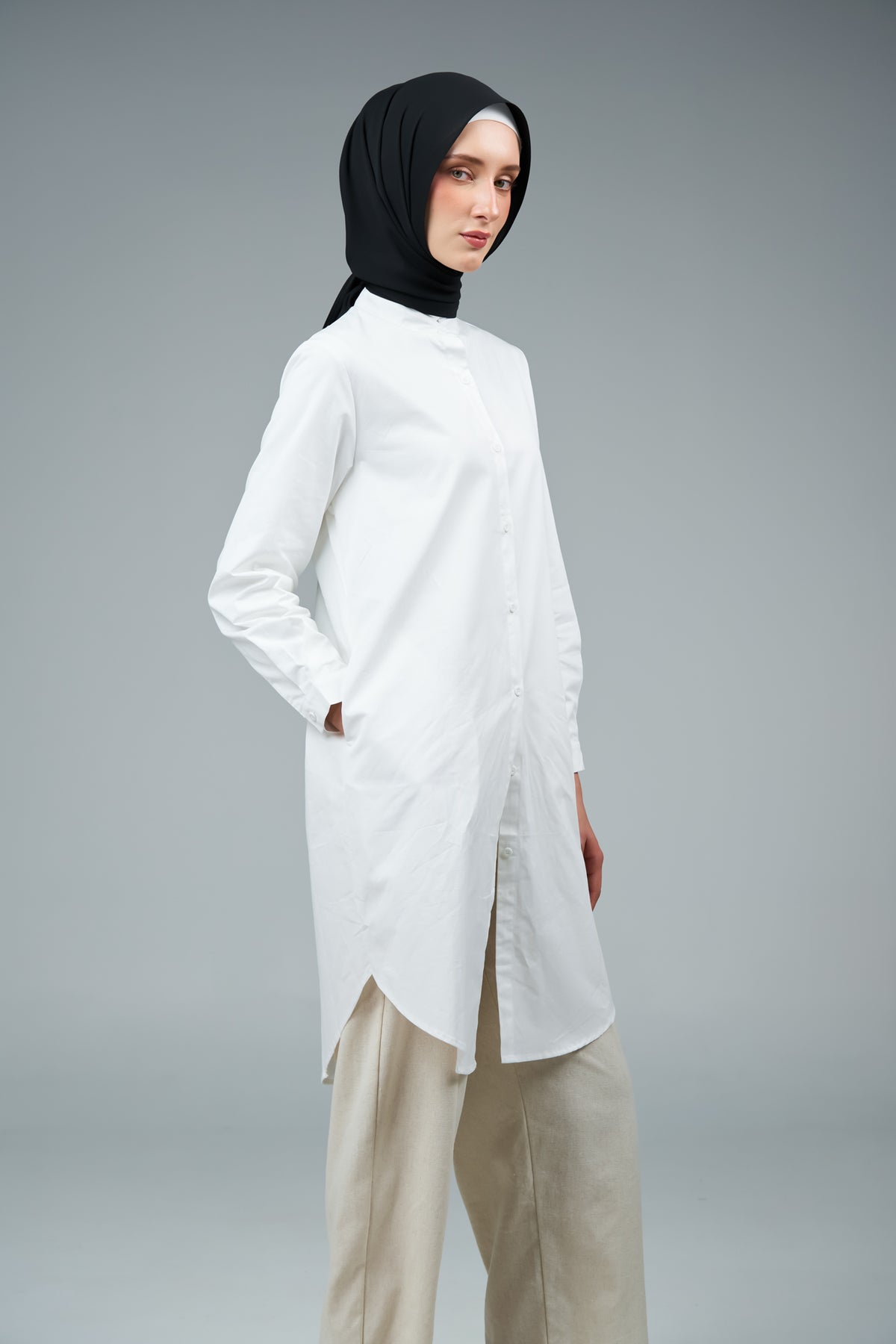 FlowX | Korean Chiffon in Black