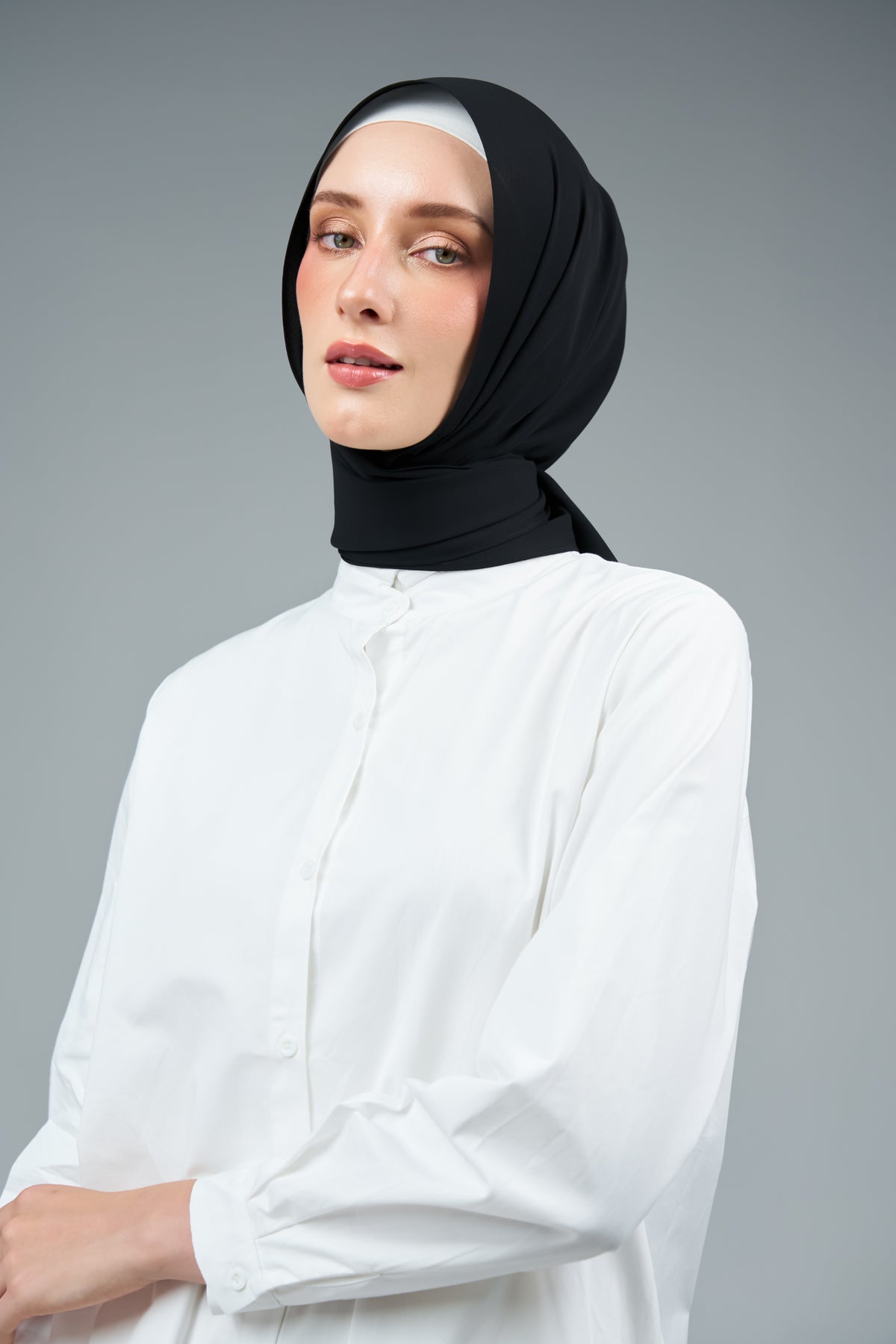 FlowX | Korean Chiffon in Black