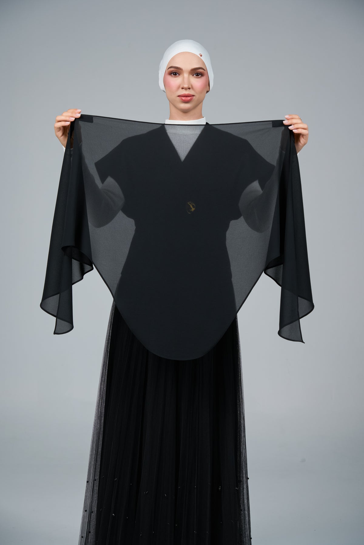 FlowX | Pearl Chiffon in Black