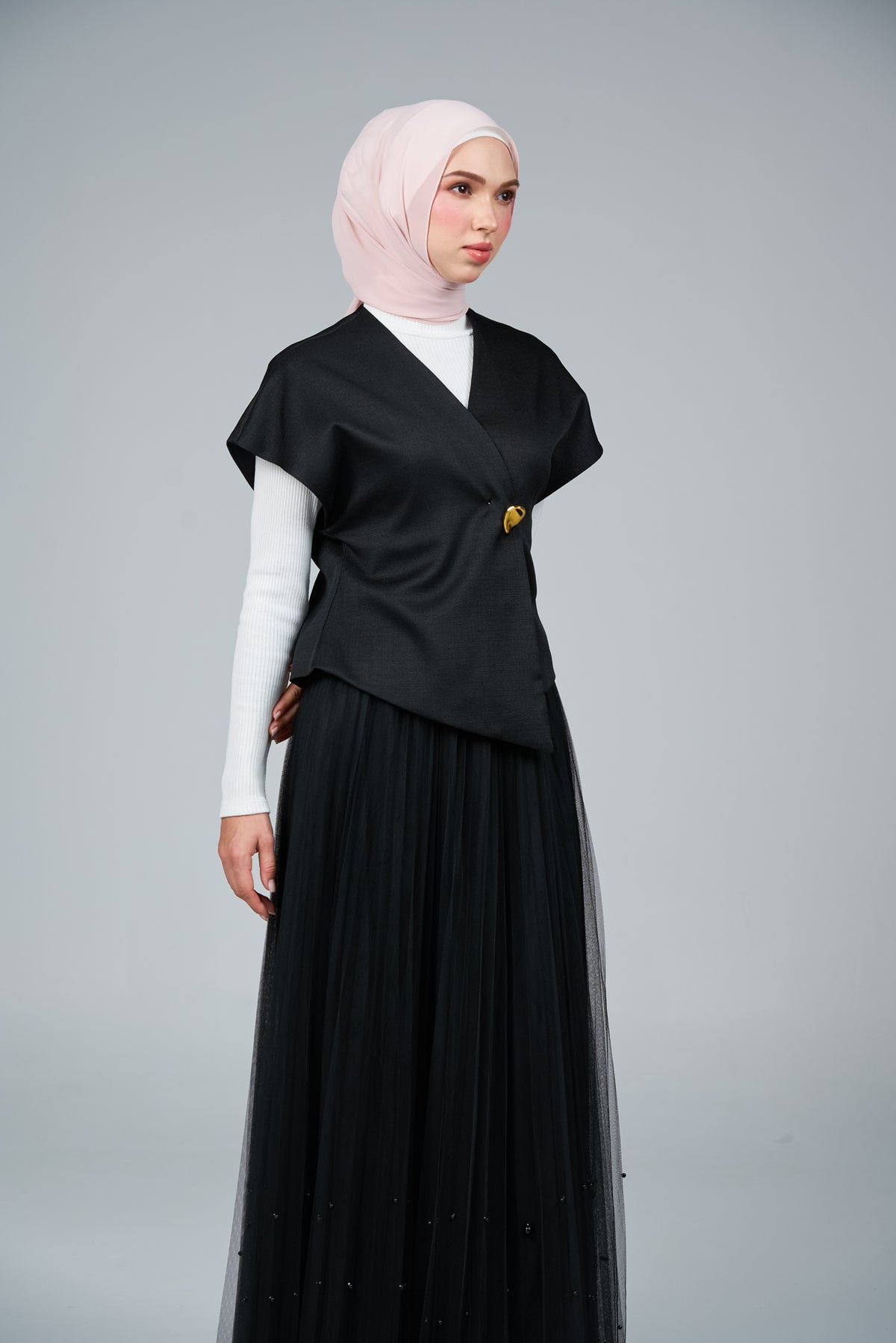FlowX | Pearl Chiffon in Nude Pink