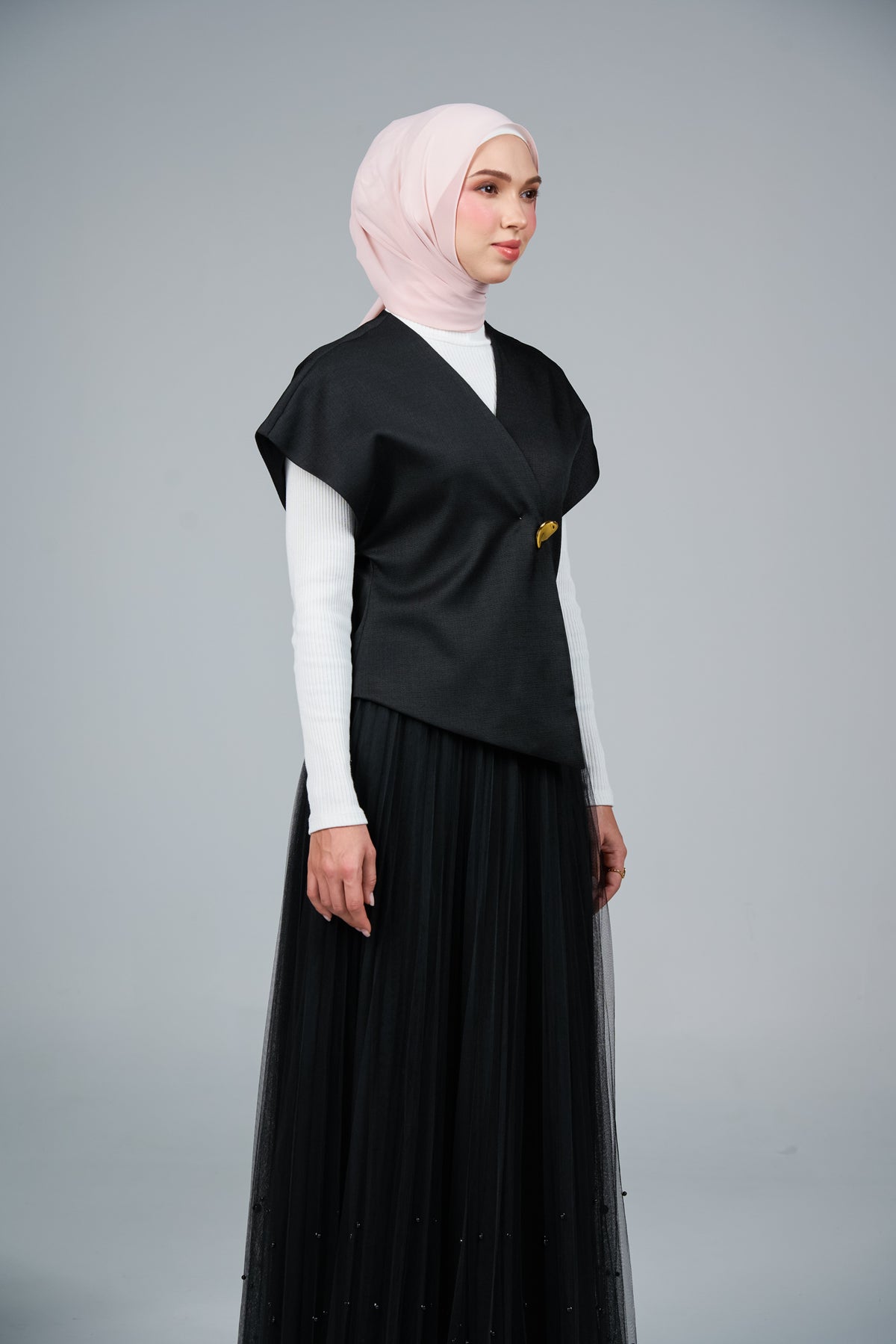 FlowX | Pearl Chiffon in Nude Pink