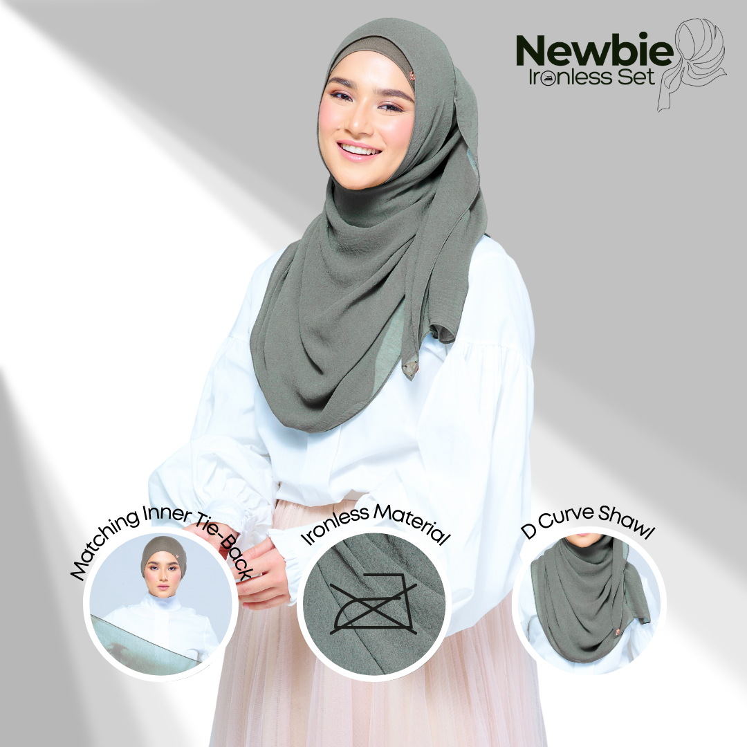 Newbie Ironless Set in Forest Green