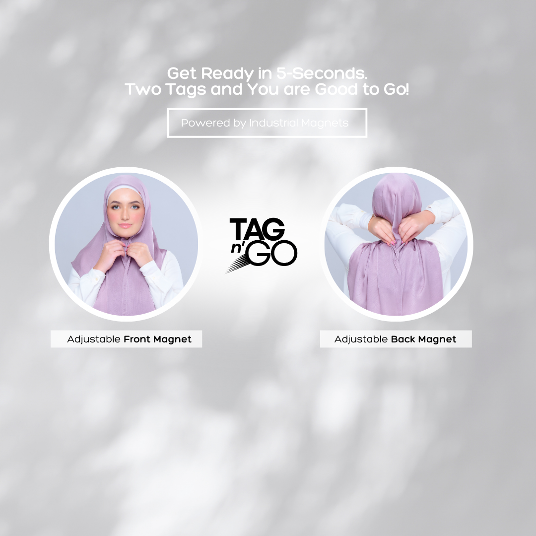'New' Instant Tag & Go | Textured Satin in Dusty Orchid