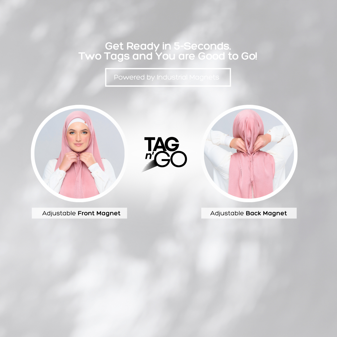 'New' Instant Tag & Go | Textured Satin in Dusty Pink