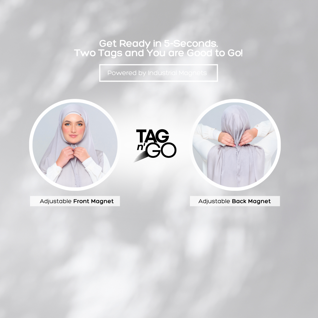 Instant Tag n' Go Butterfly | Textured Satin in Light Silver
