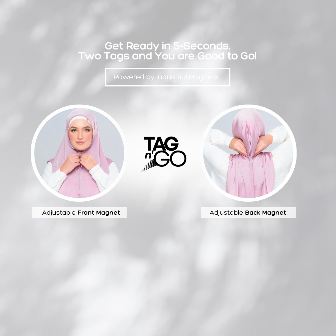 'New' Instant Tag & Go | Textured Satin in Misty Pink