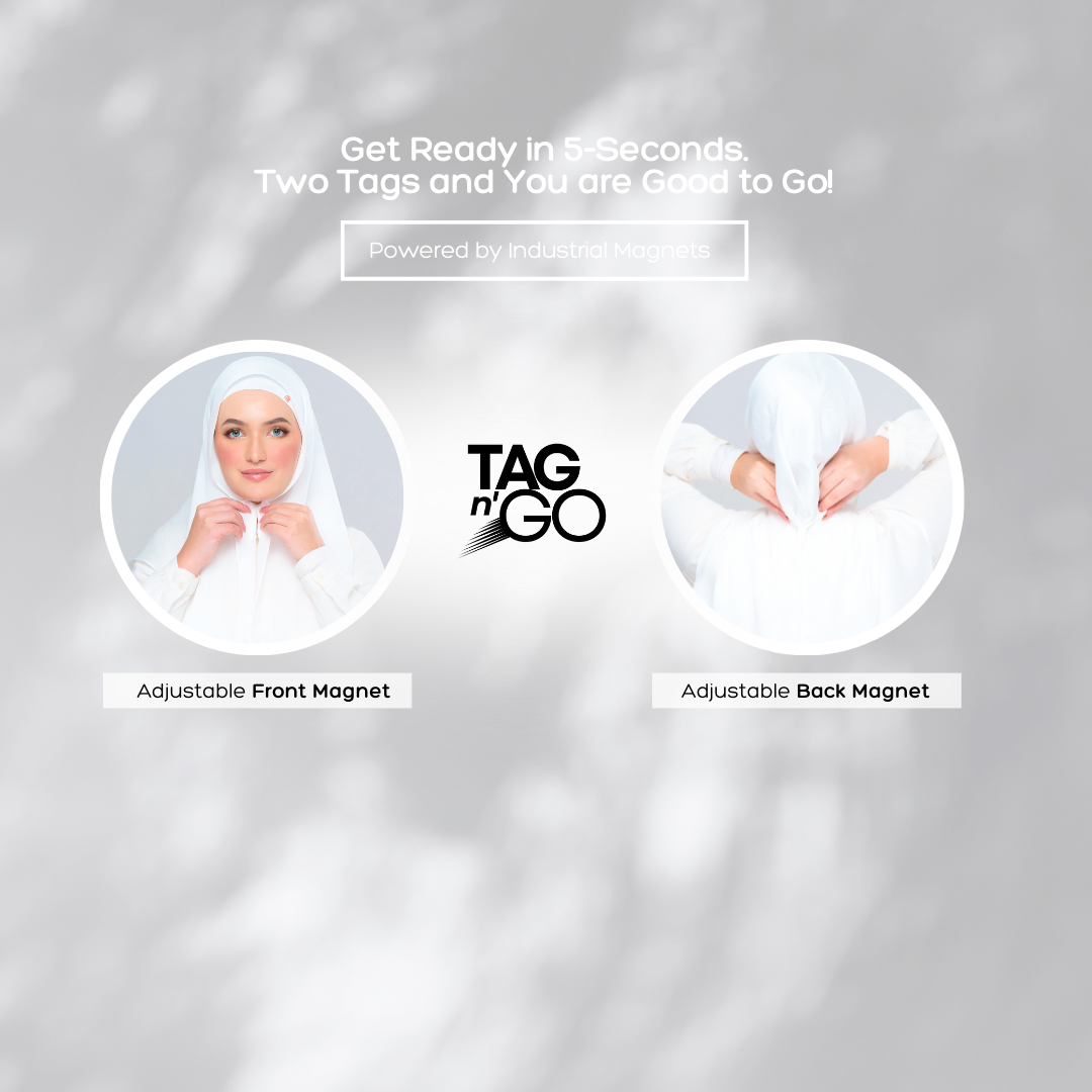 Instant Tag n' Go Butterfly | Textured Satin in Pure White