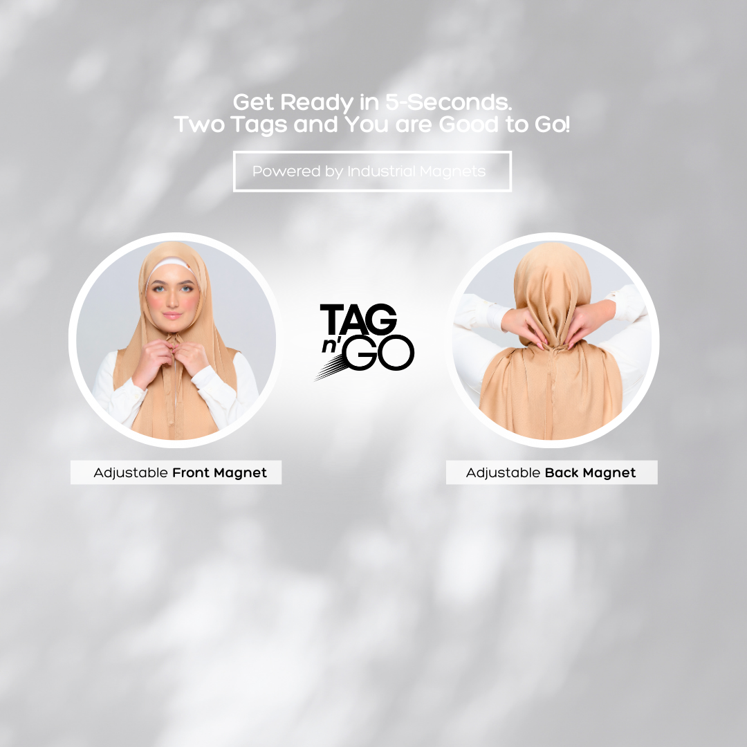'New' Instant Tag & Go | Textured Satin in Royal Tan