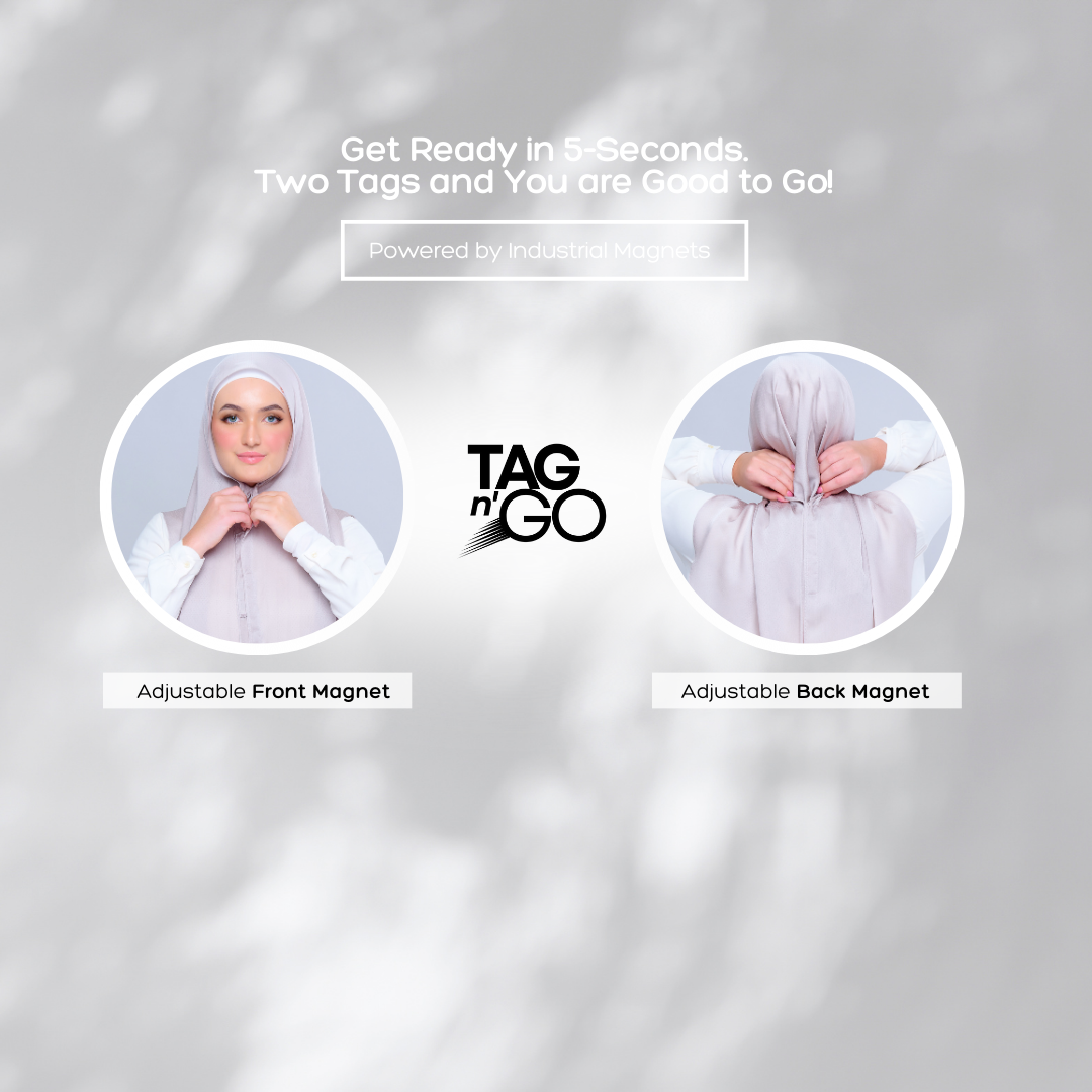 'New' Instant Tag & Go | Textured Satin in Silver Taupe