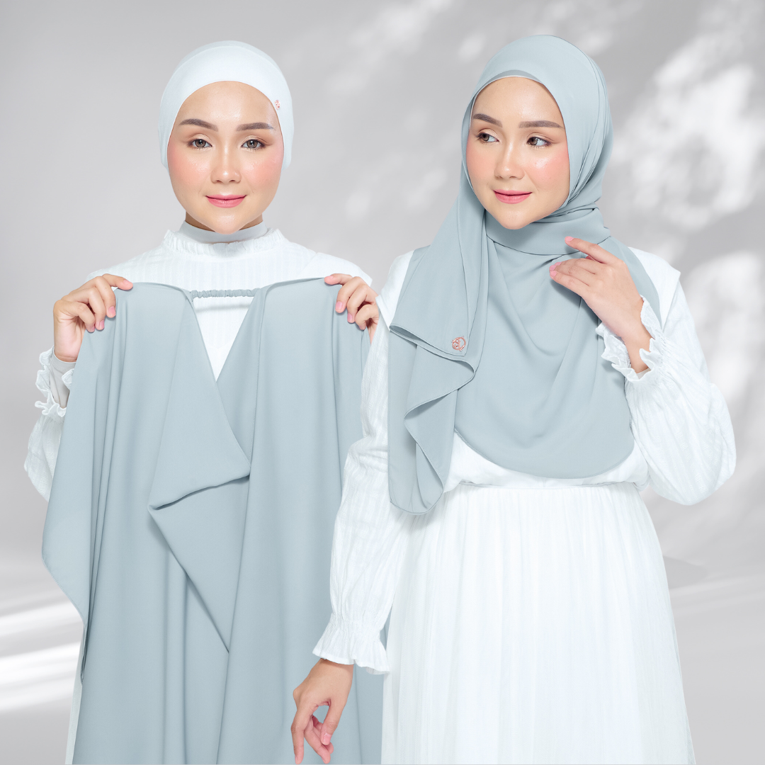 Semi-Instant Sarongje | Chiffon Silk in Earl Grey