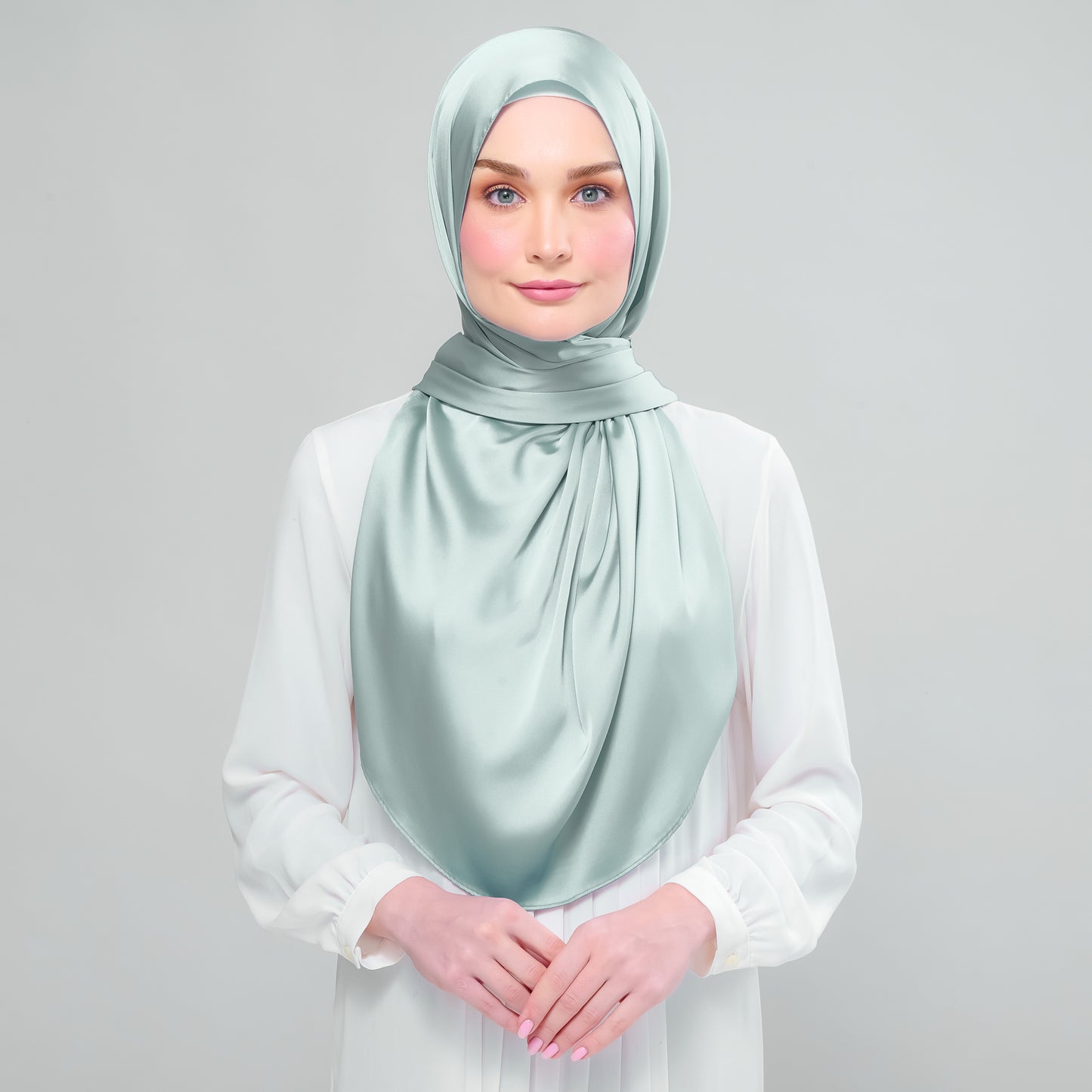 Instant Tag n' Go Shawl | Satin Bulle in Mint Green