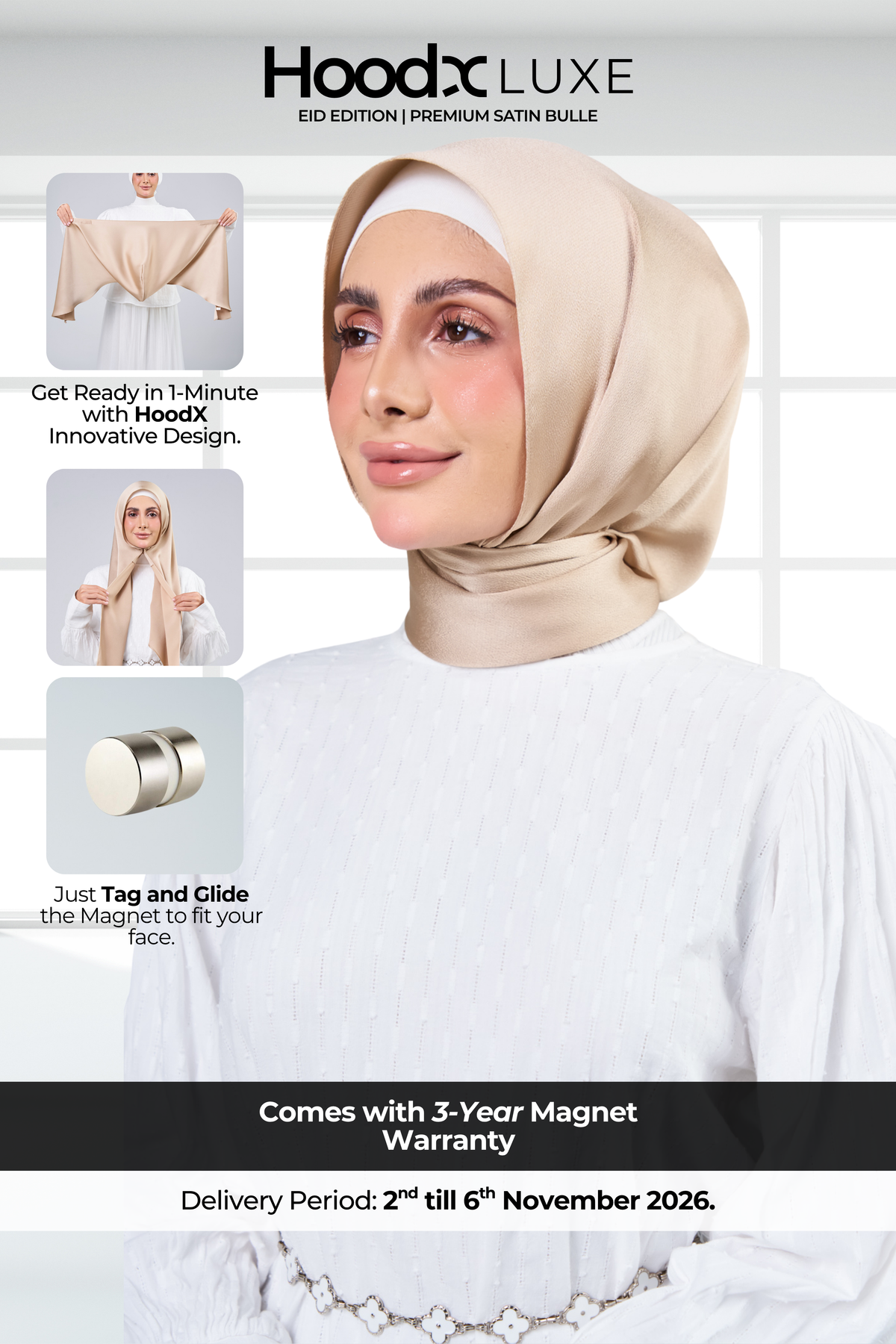 HoodX Luxe Volume 02 in Golden Nude