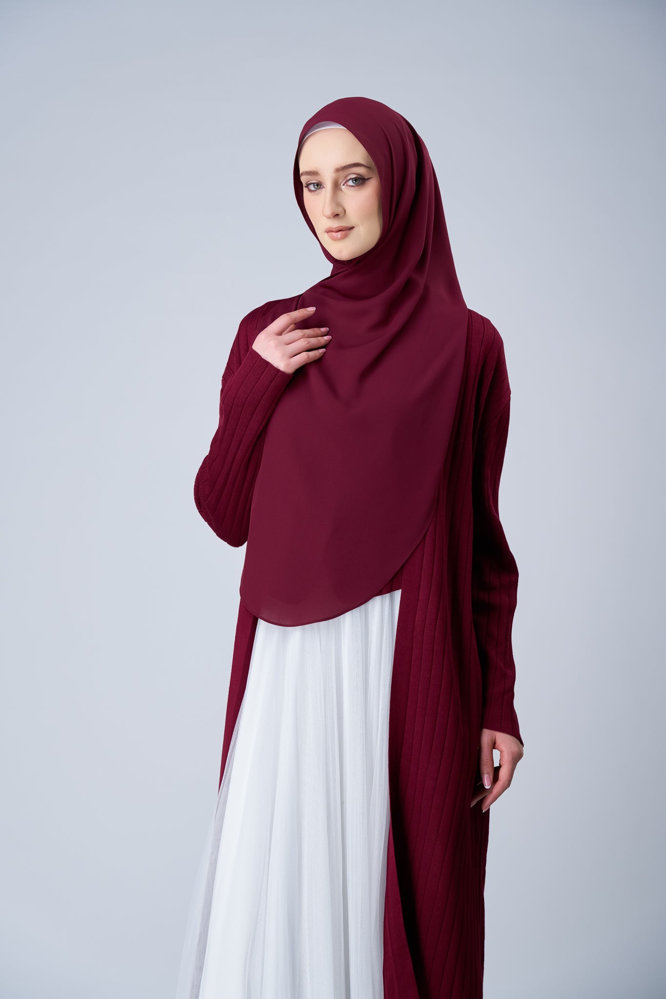 HoodX⁺Plus Curve in Romantic Crimson