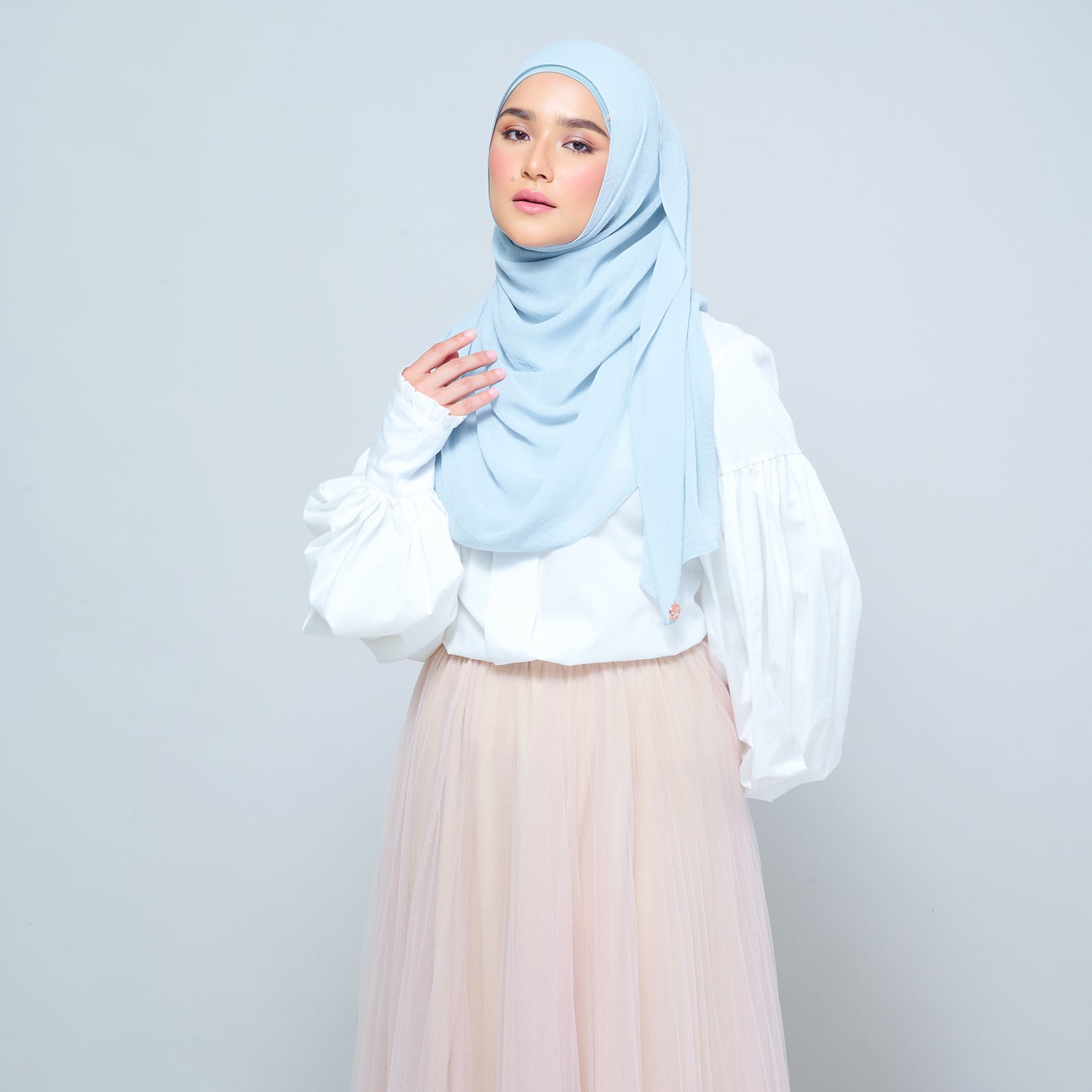 Newbie Ironless Set in Sky Blue