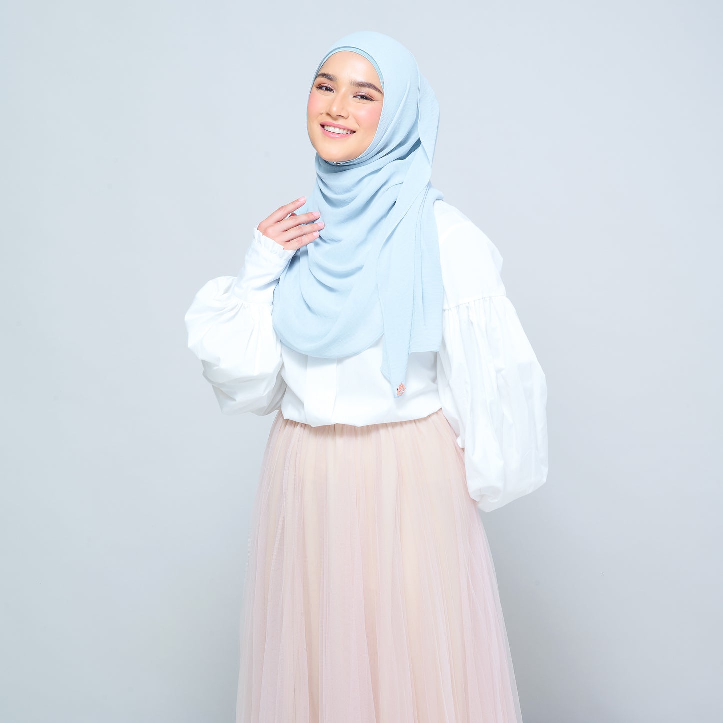 Newbie Ironless Set in Sky Blue