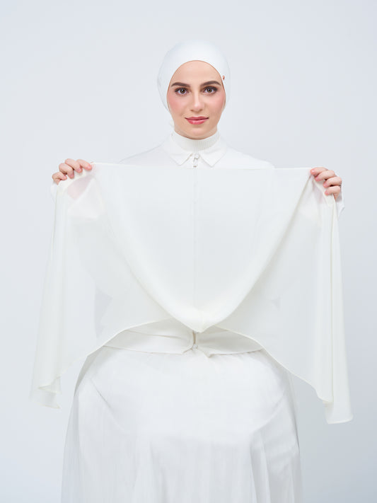 HoodX in Ivory White