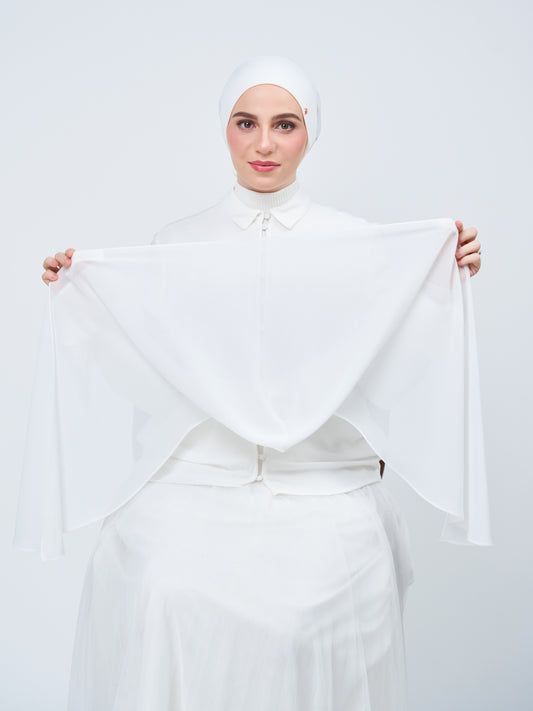 HoodX in Bridal White