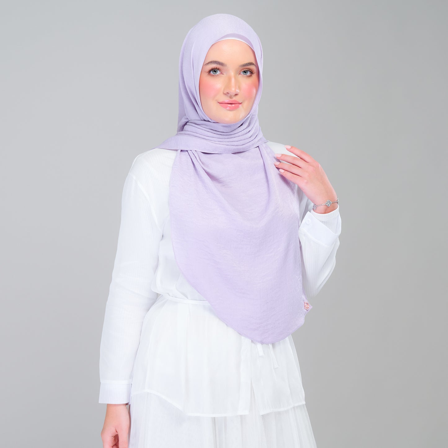 Instant Tag n' Go Shawl | Textured Silk in Lilac