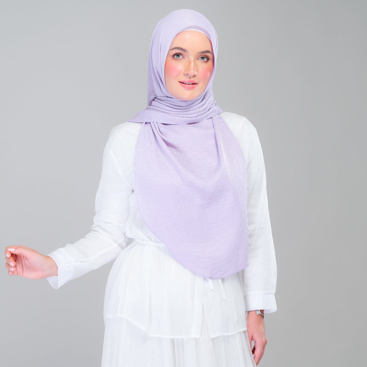 Instant Tag n' Go Shawl | Textured Silk in Lilac